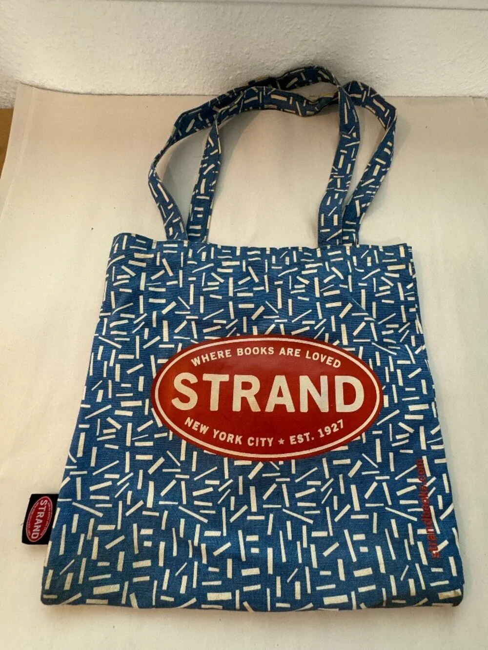 Studio Strand Reusable Book Store Bag O/S Blue Red Multicolor